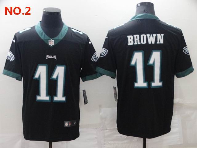 Men's Philadelphia Eagles #11 AJ Brown Jersey NO.2;